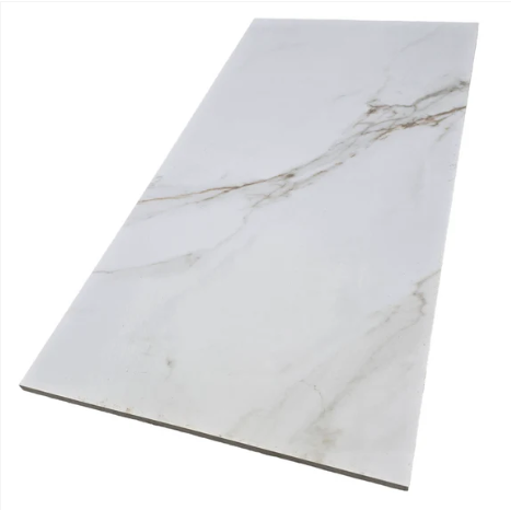 12" x 24" White Calacatta Porcelain