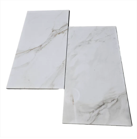 12" x 24" White Calacatta Porcelain