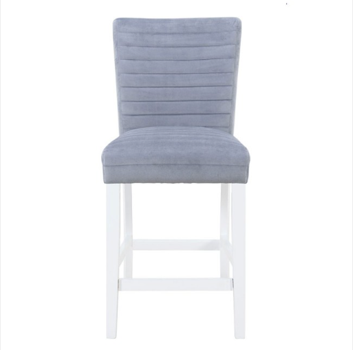 Monaco White-Bar Table + Monaco Bar Stools  Grey/White