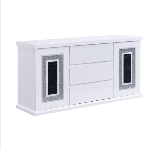 Monaco White-Bar Table + Monaco Bar Stools  Grey/White