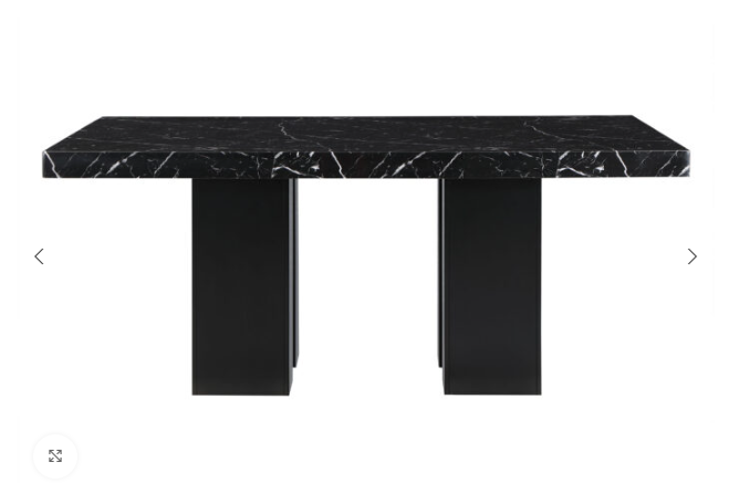 D03 Dinning Table + D03 Dinning Chair Black