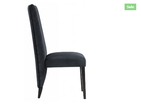 D12 Dinning Table - White/Black + D12 Dinning Chair - Black