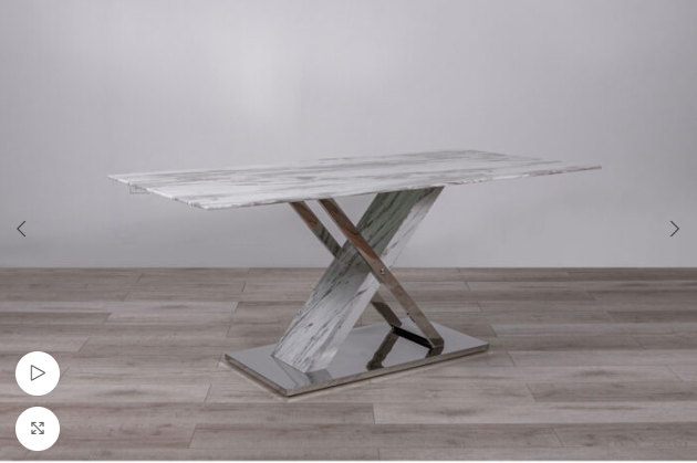 D1274 Dinning Table+ D4957 Dinning Chair GREY