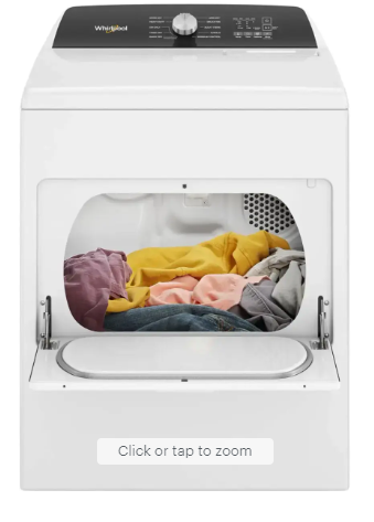 7CU. FT. White Top Load Whirlpool  Machine Dryer