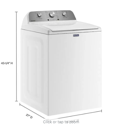 4.5 CU.FT. Top Load Washer & Deep Fill