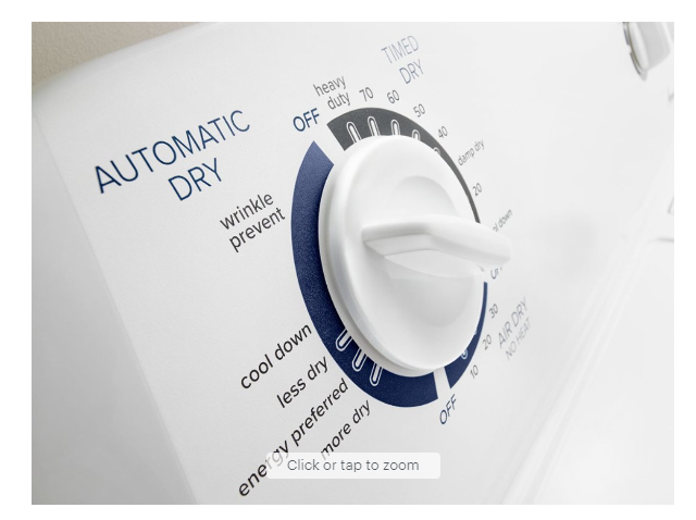 Amana - 6.5 Cu. Ft. Electric Dryer with Automatic Dryness Control - White