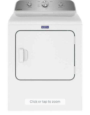 Maytag - 7.0 Cu. Ft. Electric Dryer with Wrinkle Prevent - White