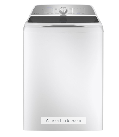 GE Profile - 4.9 Cu Ft High Efficiency Smart Top Load Washer with Smarter Wash Technology, Easier Reach & Microband Technology - White