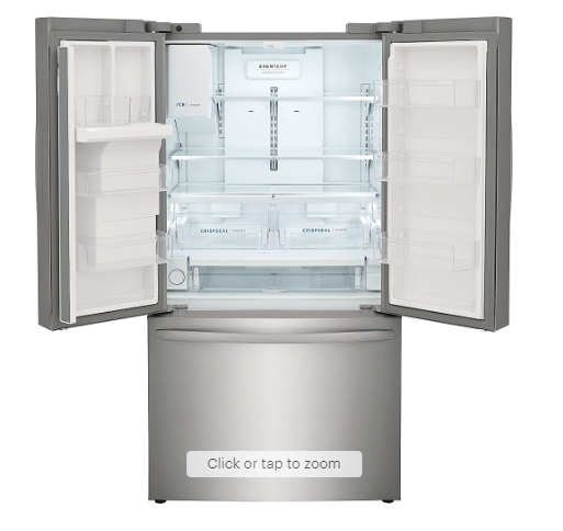 Frigidaire - 22.6 Cu. Ft. Counter-Depth French Door Refrigerator - Stainless Steel