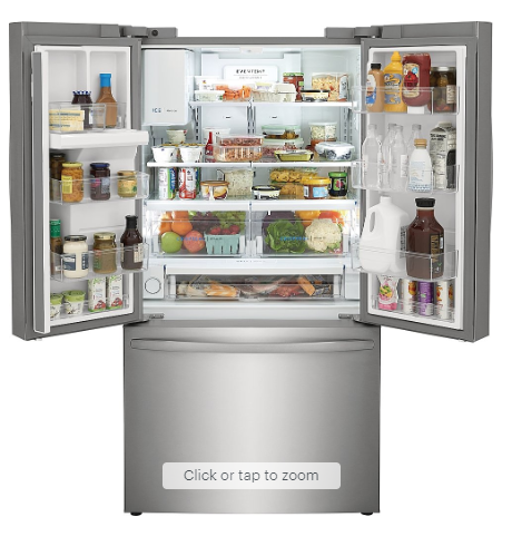 Frigidaire - 22.6 Cu. Ft. Counter-Depth French Door Refrigerator - Stainless Steel