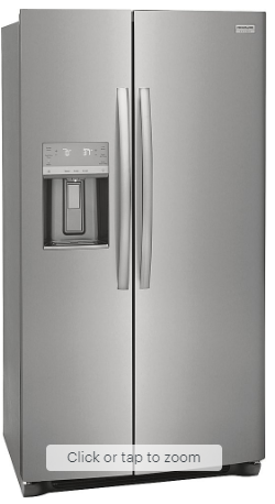 Frigidaire - Gallery 25.6 Cu. Ft. Side-by-Side Refrigerator - Stainless Steel