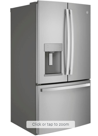 GE - 27.7 Cu. Ft. French Door Refrigerator - Stainless Steel