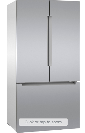 Bosch - 800 Series 22 Cu. Ft. French Door Counter-Depth Smart Refrigerator with Farm Fresh System - Stainless Steel
