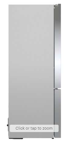 Bosch - 800 Series 22 Cu. Ft. French Door Counter-Depth Smart Refrigerator with Farm Fresh System - Stainless Steel