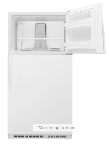 Whirlpool - 20.5 Cu. Ft. Top-Freezer Refrigerator - White