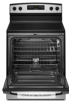 Amana - 4.8 Cu. Ft. Freestanding Electric Range - Stainless Steel