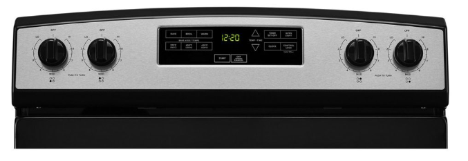 Amana - 4.8 Cu. Ft. Freestanding Electric Range - Stainless Steel