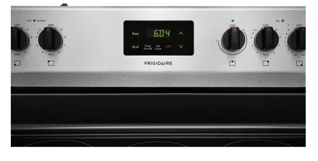30 in. 5 Burner Element Free-Standing Electric Range in Stainless Steel with Crisp Mode
