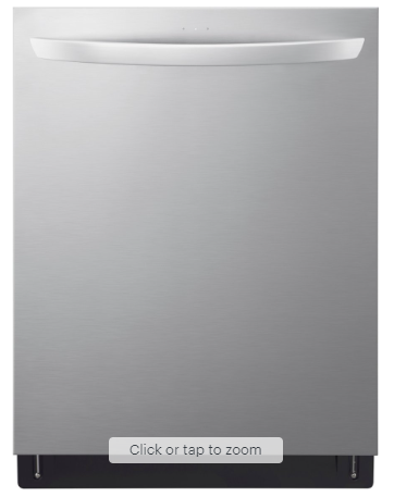 LG - 24" Top Control Smart Built-in Stainless Steel Tub Dishwasher with 3rd Rack, Quad Wash Pro and 46dBA - Stainless Steel
