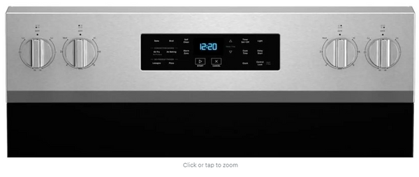 Whirlpool - 5.3 Cu. Ft. Freestanding Single Electric Range with Steam Air Fry and Air Baking - Stainless Steel