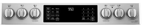 Café - 6.7 Cu. Ft. Slide-In Double Oven Electric Induction Convection Range, Customizable - Stainless Steel