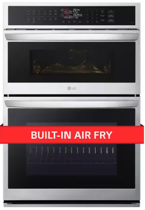 LG 6.4 cu. ft. Smart Combi Wall Oven with Fan Convection, Air Fry in Print Proof Stainless Steel