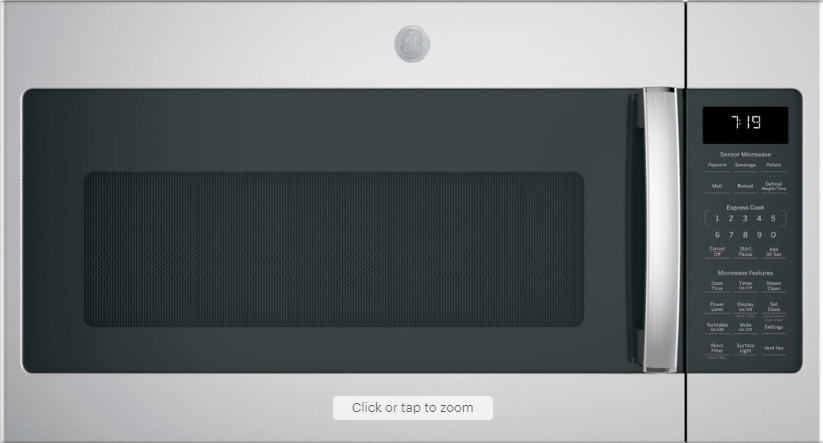 GE - 1.9 Cu. Ft. Over-the-Range Microwave with Sensor Cooking - Stainless Steel