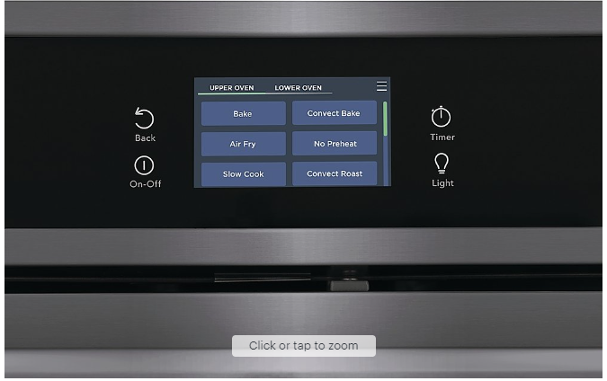 Frigidaire - Gallery 30" Double Electric Wall Oven with Total Convection - Black Stainless Steel