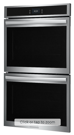 Frigidaire - Gallery 30" Double Electric Wall Oven with Total Convection - Stainless Steel