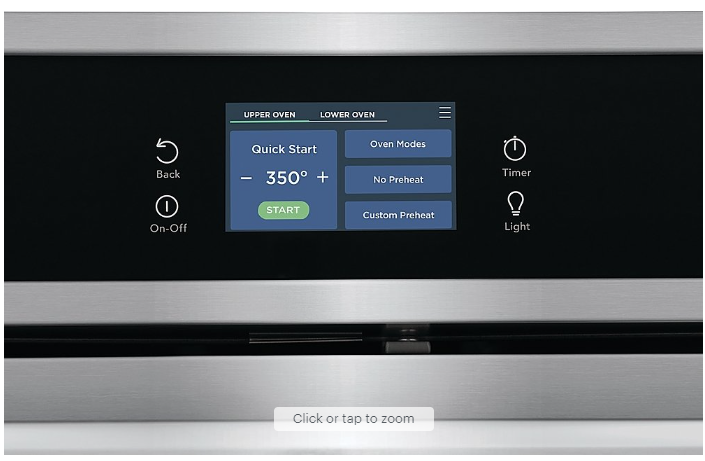 Frigidaire - Gallery 30" Double Electric Wall Oven with Total Convection - Stainless Steel