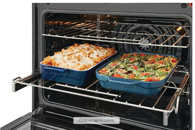 Frigidaire - Gallery 30" Double Electric Wall Oven with Total Convection - Stainless Steel
