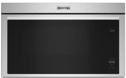 Maytag - 1.1 Cu. Ft. Over-the-Range Microwave with Flush Built-in Design - Stainless Steel