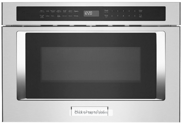 KitchenAid - 24" 1.2 Cu. Ft. Built-In Microwave Drawer - Stainless Steel