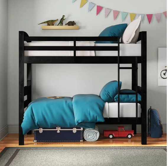 Malave Twin Over Twin Solid Wood Heavy Duty Bunk Bed
