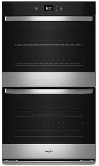 Whirlpool - 30" Smart Built-In Electric Convection Double Wall Oven with Air Fry - Stainless Steel