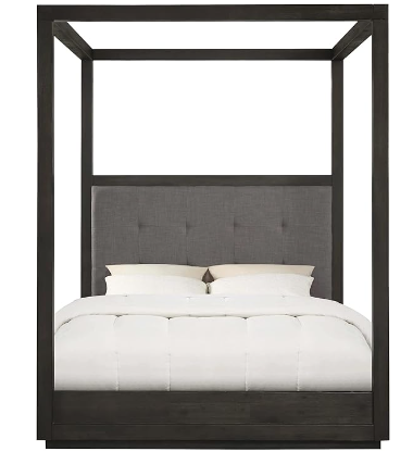 Modus Furniture Solid-Wood Canopy Bed, Full, Oxford