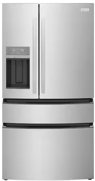 Frigidaire 36 in. 26 cu. ft. Standard-Depth 4 Door French Door Refrigerator in Fingerprint-Resistant Stainless Steel Look