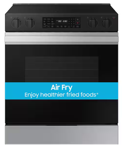 SAMSUNG BESPOKE 30 IN. 5-BURNER ELECTRIC RANGE IN STAINLESS STEEL