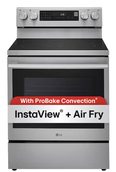 LG 30 IN 6.3 CU. FT. SMART WI-FI TRUE CONVECTION INSTA VIEW 5- BURNER ELECTRIC OVEN