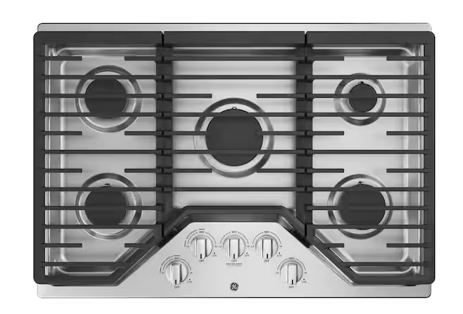 LG 30 IN GAS COOKTOP IN STAINLESS STEEL WITH 5 BURNERS INCLUDING POWER BURNERS