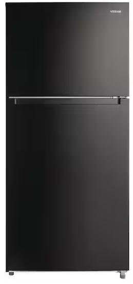 VISSANI 18.1 cu. ft. Top Freezer Refrigerator with Adjustable Glass Shelving in Black, Garage Ready