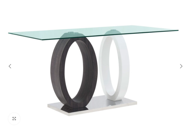D1628 Dinning Table + D915 Dinning Chair - White