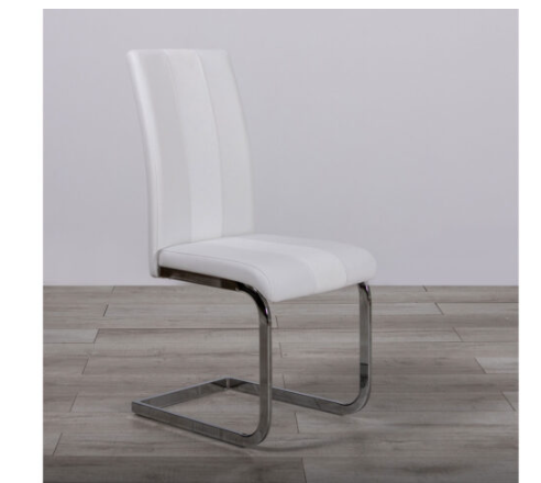D1628 Dinning Table + D915 Dinning Chair - White