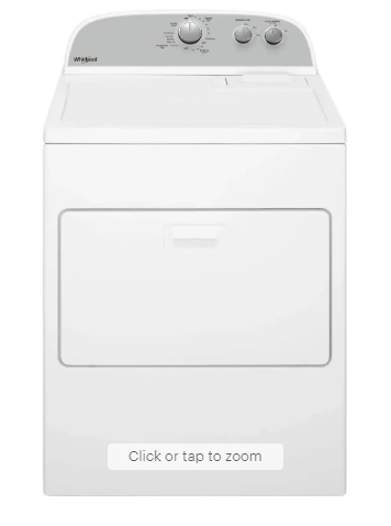 Whirlpool - 7 Cu. Ft. Electric Dryer with Auto Dry Drying System - White
