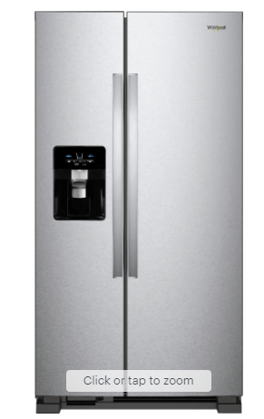 Whirlpool - 24.6 Cu. Ft. Side-by-Side Refrigerator - Stainless Steel