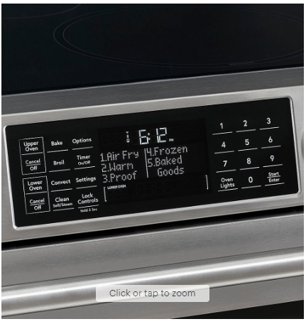 Café - 6.7 Cu. Ft. Slide-In Double Oven Electric True Convection Range with Built-In Wi-Fi, Customizable - Stainless Steel
