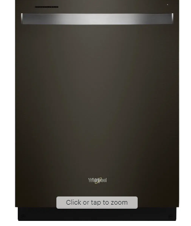 Whirlpool - 24" Top Control Built-In Stainless Steel Tub Dishwasher with 3rd Rack and 47 dBA - Black Stainless Steel