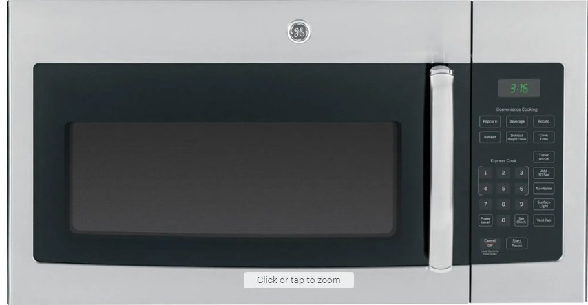 GE - 1.6 Cu. Ft. Over-the-Range Microwave - Stainless Steel